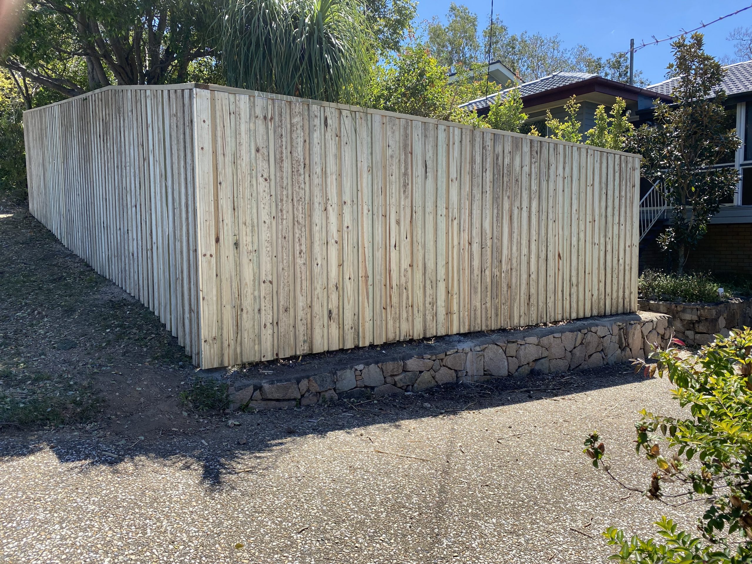 timber fencing installation