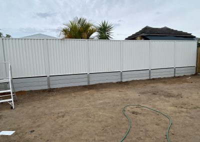 Colorbond fencing installation