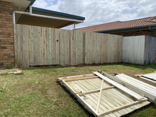 Timber pine fences