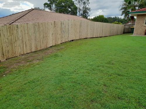 Forest-Lake Timber Fencing Job