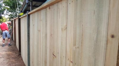 Timber Fencing Job